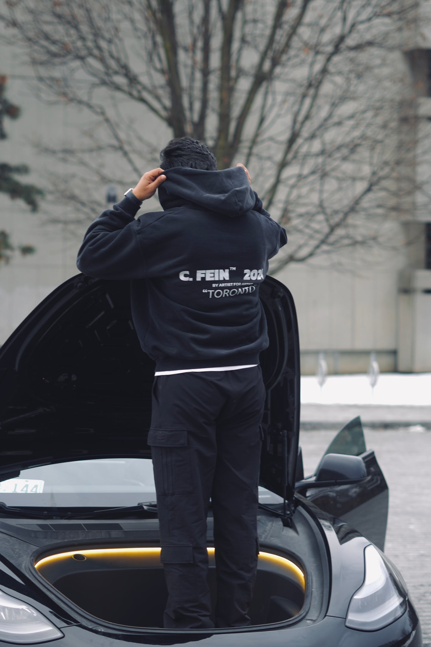 Zip-Through Boxy Hoodie #RU0076